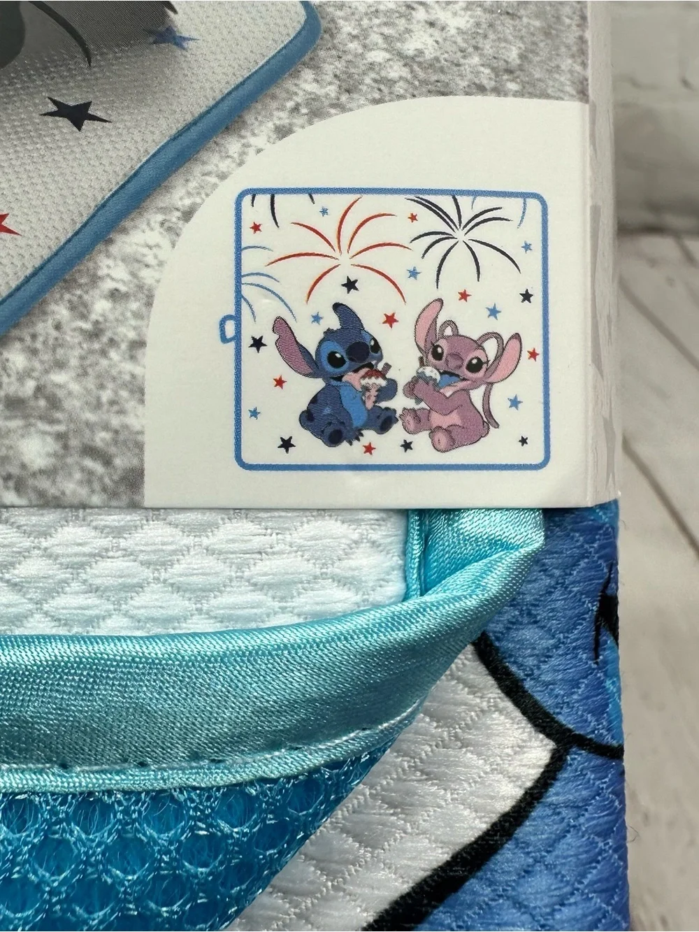 NWT Disney Stitch Kitchen Towel & dish drying mat fandom 4th of July summer USA